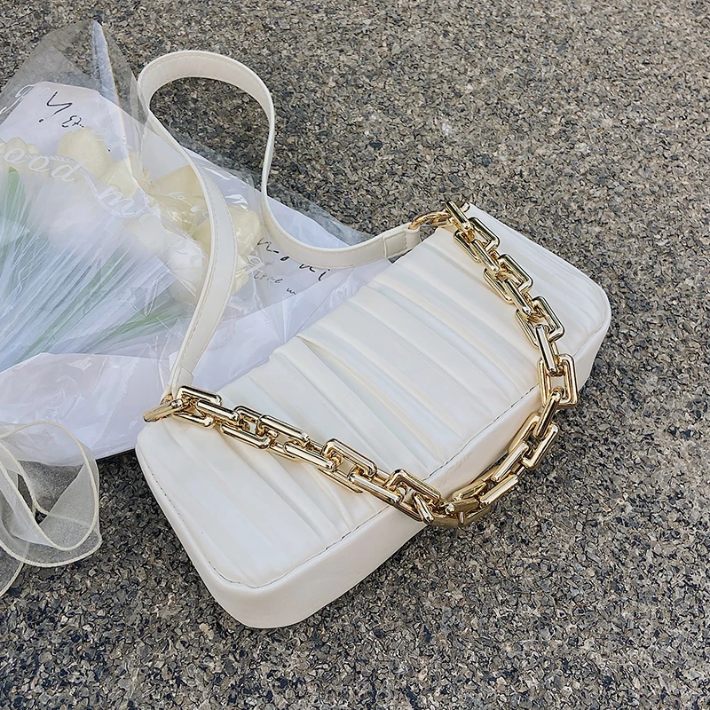 

Classic French Niche Design Women's Bag 2022 New Hot-selling Shoulder Bag Armpit Bag High-quality Texture Pleated Square Bag