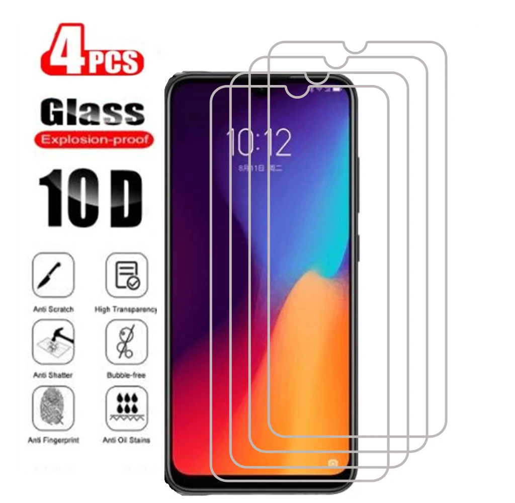 Закаленное стекло твердостью 9H для Lenovo K10 Plus 6,22 дюйма, защитная пленка для экрана телефона K10Plus PAGW0015IN, L39051, 4 шт.