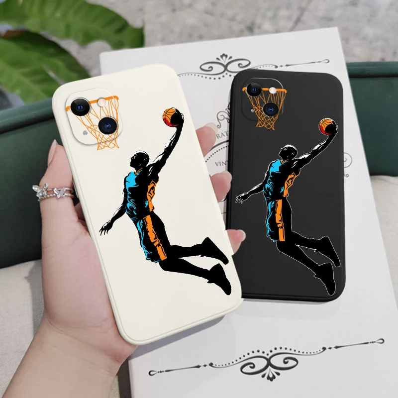 Wild Basketball Phone Case For iPhone 14 13 12 11 Pro Max Mini X XR XS MAX SE2020 8 7 Plus 6 6S Plus Cover
