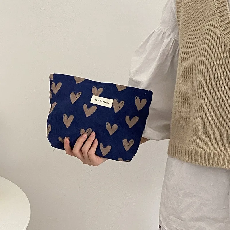 Цветочная косметичка для женщин ретро леопардовая Сумочка хранения косметики