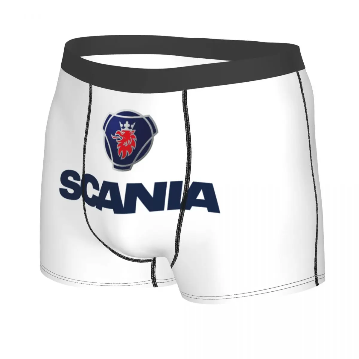 Custom Male Cool Swedish Saabs Scanias Underwear Automobile Trucks Boxer Briefs Breathable Shorts Panties Underpants