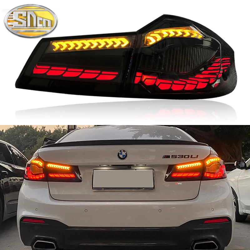 

Автомобильный светодиодный задний фонарь для BMW G30 G38 F90 M5 2016-2020, задняя противотуманная фара + стоп-сигнал + задний и динамический сигнал поворота