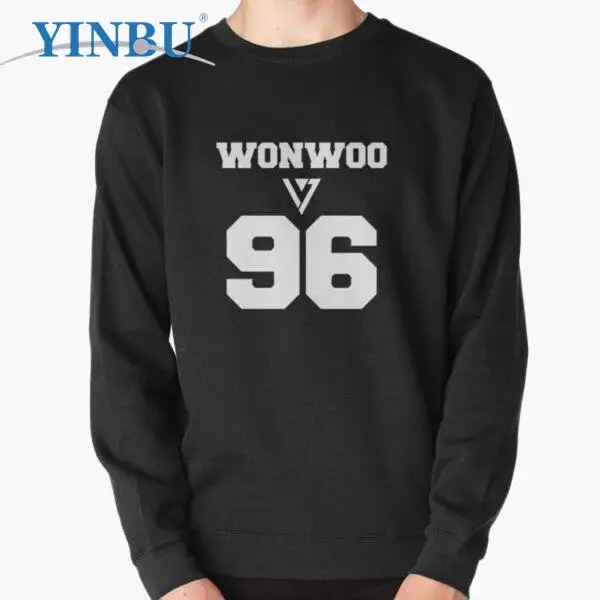 

SEVENTEEN Varsity Wonwoo пуловер новые толстовки свитшоты модная одежда для мужчин Уличная одежда