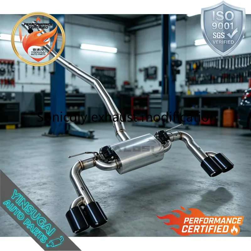 Выхлопная система Sonicdiy Factory Valved Catback для BMW 330i F30 2.0T 2013-2018 с контроллером и улучшенными характеристиками (art.: 3920dc41d20da) - 3920dc41d20da