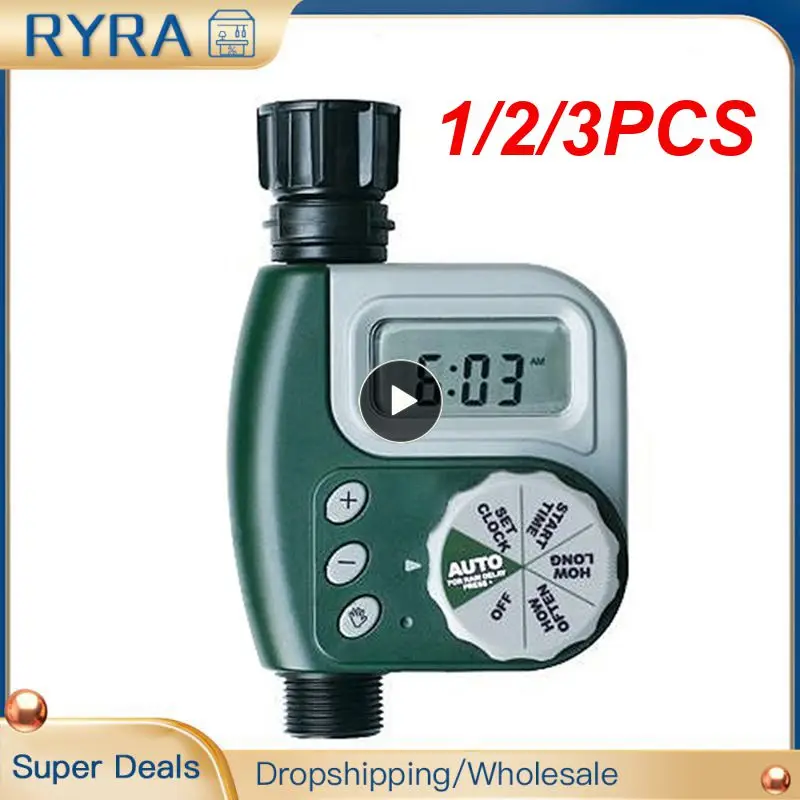 

1/2/3PCS Digital Programmable Water Timer Weatherproof Garden Lawn Faucet Hose Timer Automatic Irrigation Timer Controller with