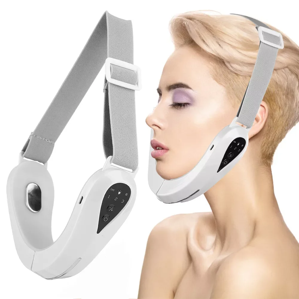 

Electronic Face Lift Slimmer Machine V Line Lifting facial Double Chin Remover Microcurrent Led Therapy muscles Reducer Tapes