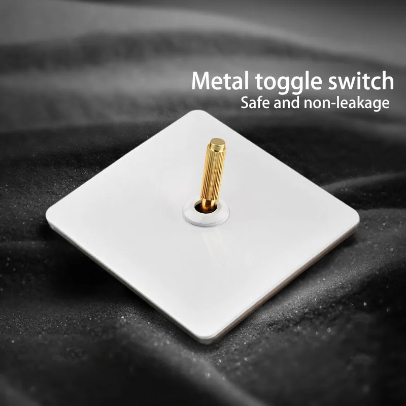 С белой стеной для Винтаж тумблер 1-4 года Gang 2 способ настенный светильник