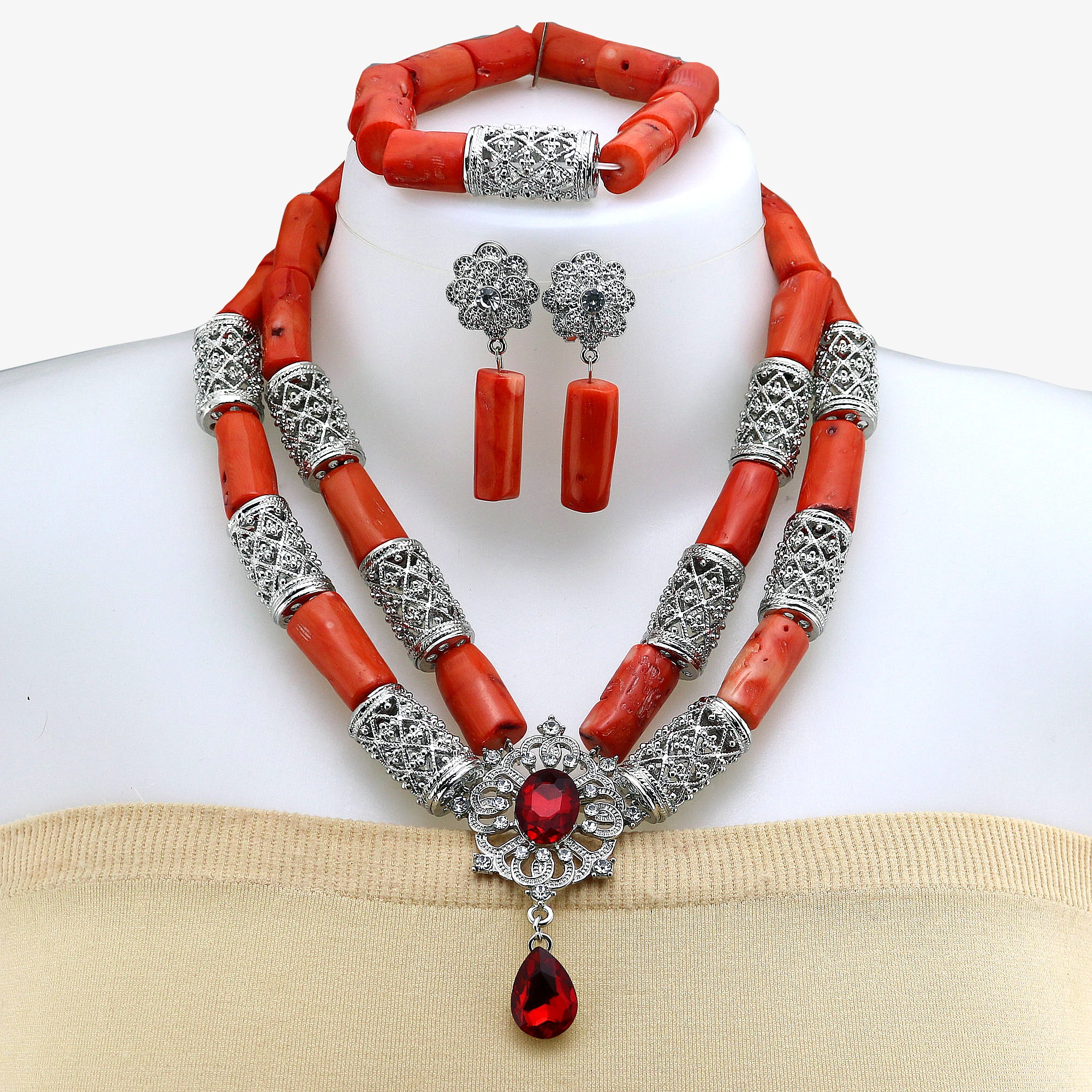 Ожерелье из натурального коралла оригинальные коралловые украшения для жениха и