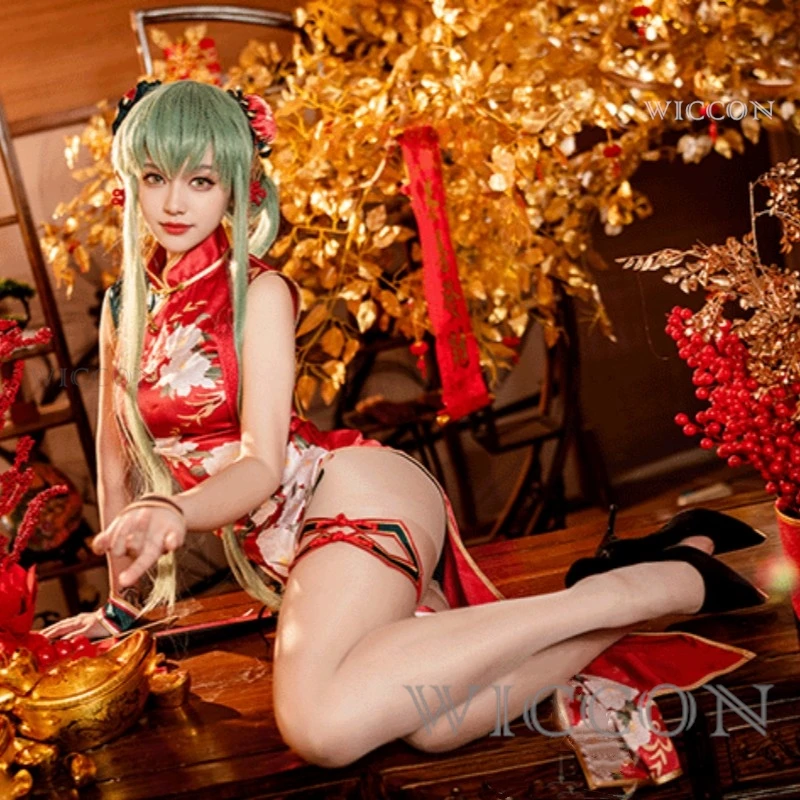 Аниме CC Cheongsam карнавальный костюм на Хэллоуин китайский стиль одежда для боевых
