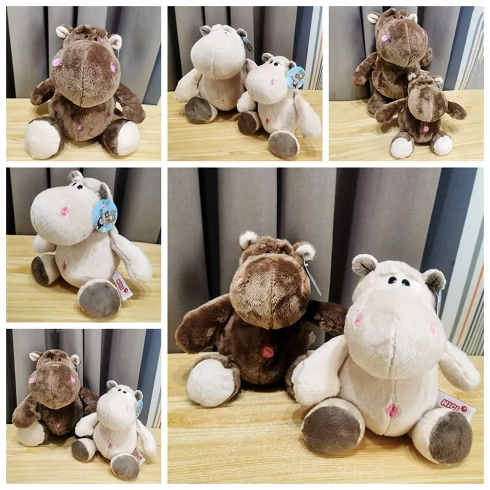 

Stuffed Animals Hippo Stuffed Toy Kids Toy Forest Animal Couple Toy Hippopotamus Plush Toys Plush Doll 25/35cm Home Desk Decor
