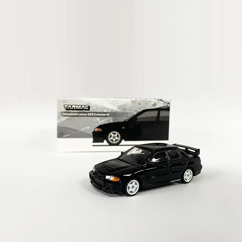 Модель автомобиля Tarmac Works 1:64 Lancer GSR Evolution III литой автомобиль из сплава черный