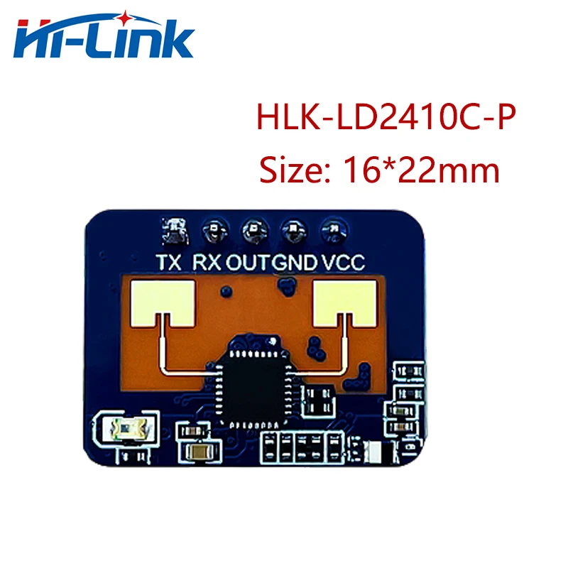 

Бесплатная доставка, Hi-Link, Новый Mini LD2410C, 5 В, 79 мА, Высокочувствительный, 24 ГГц, датчик присутствия человека, радар-модуль, Потребительская Эле...