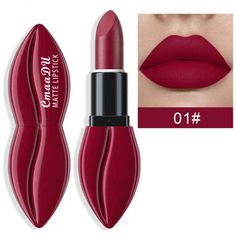

10Colors Lipstick Nude Matte Velvet Lip Gloss Waterproof Long-lasting Non Stick Cup Not Fading Lip Tint Sexy Red Lip Makeups