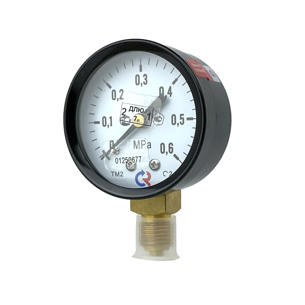 Манометр радиальный 0 6 МПА (6 Бар) класс точности 2 5 резьба 1/4&quot наружная / с