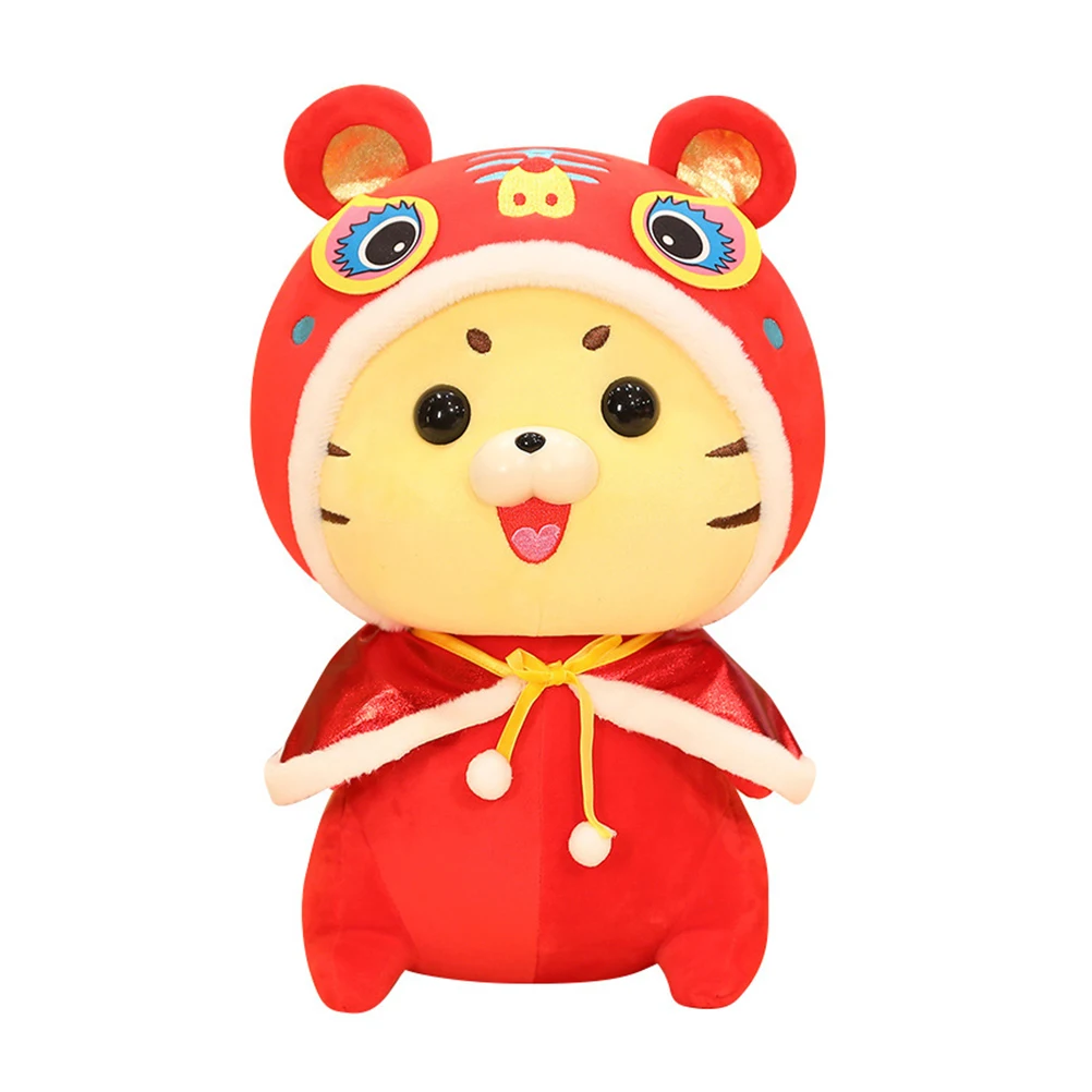 

1pc Cartoon Plush Doll Chinese Tiger Year Gift Doll Adorable Decoration