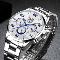 reloj hombre luxury fashion mens sports watches for men business stainless steel quartz watch luminous clock relogio masculino