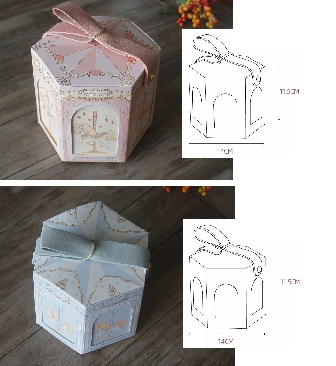 Подарочные коробочки TSbansheng 12 шт.