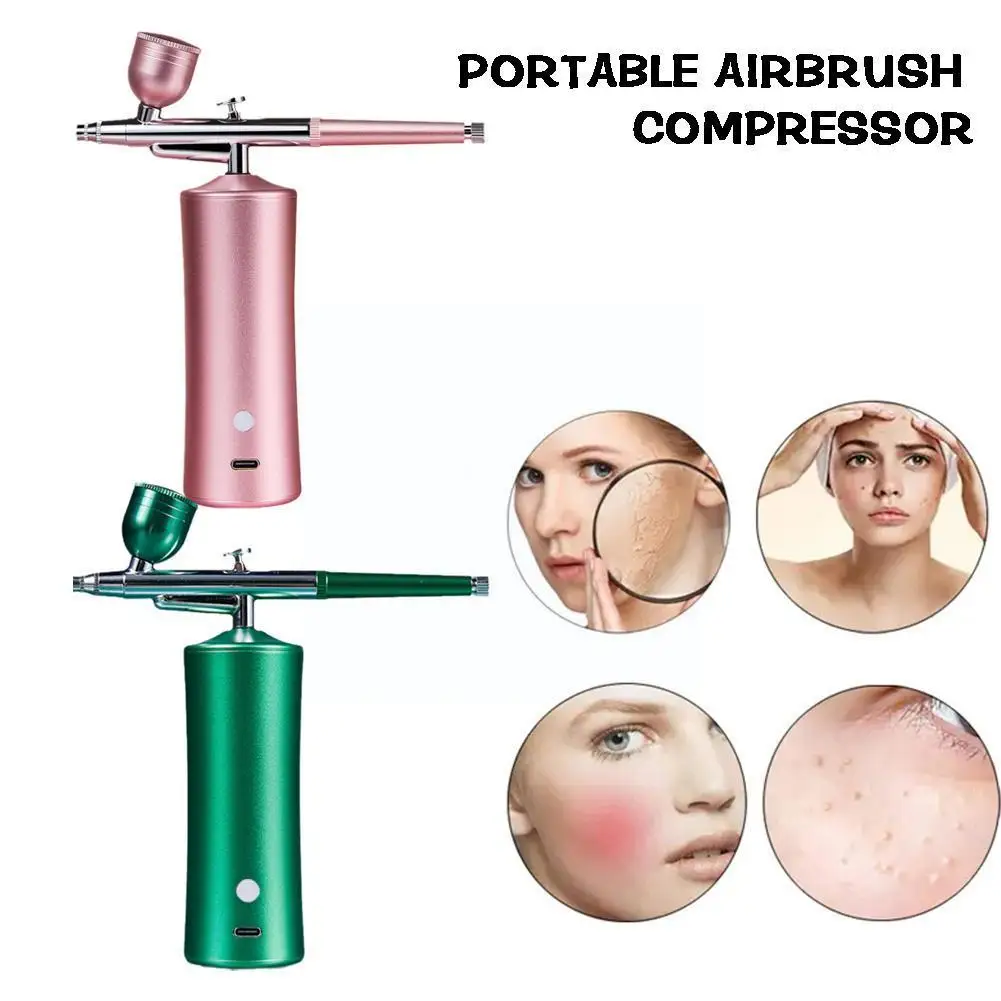 

Portable Oxygen Injector Mini Air Compressor Airbrush Sprayer Gun Water Oxygen Deep Hydrating Machine For Nail Art Tattoo C E3B4