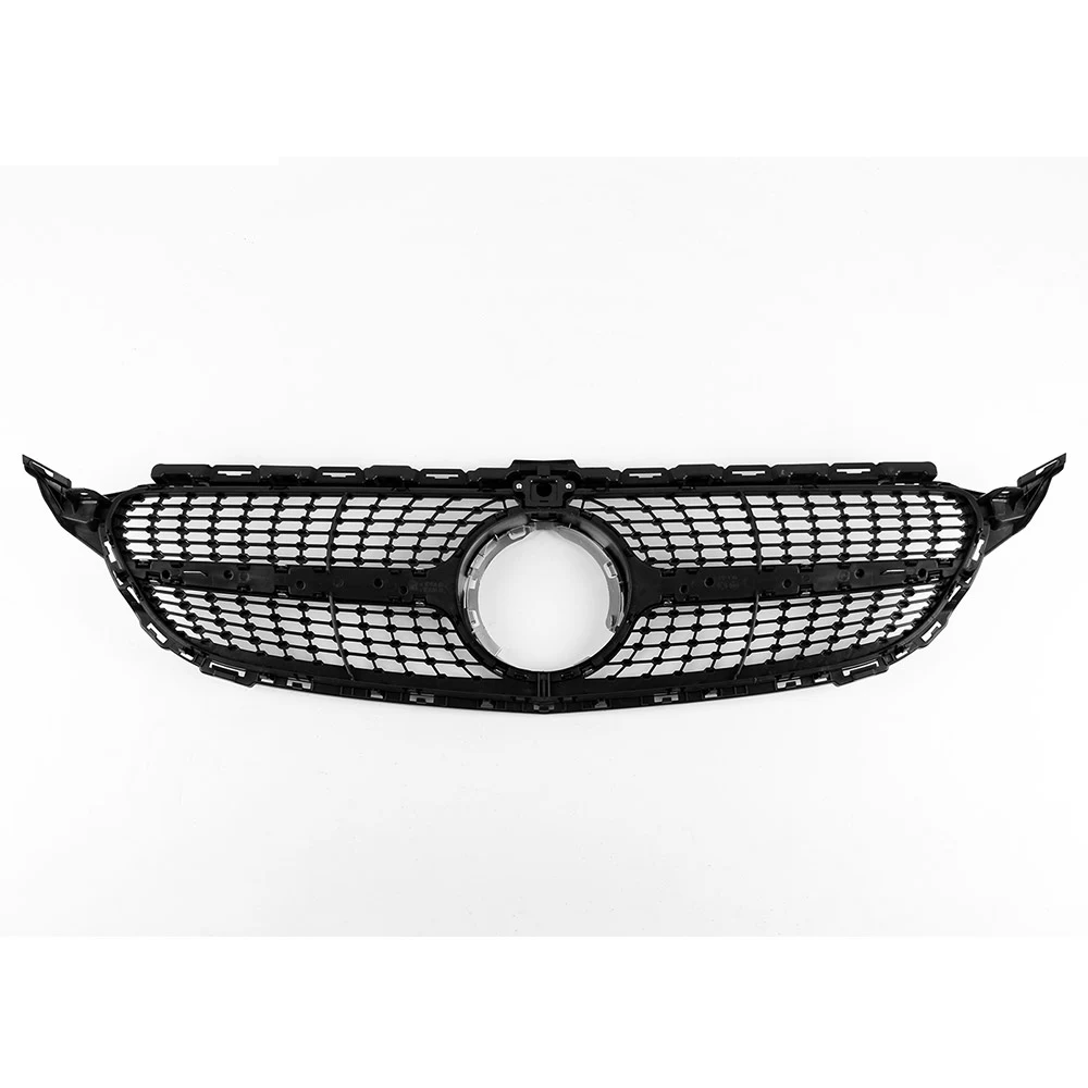 

For C Class W205 C43 C63s Diamond Style Car Front Bumper Mesh Grill Grille 2014+