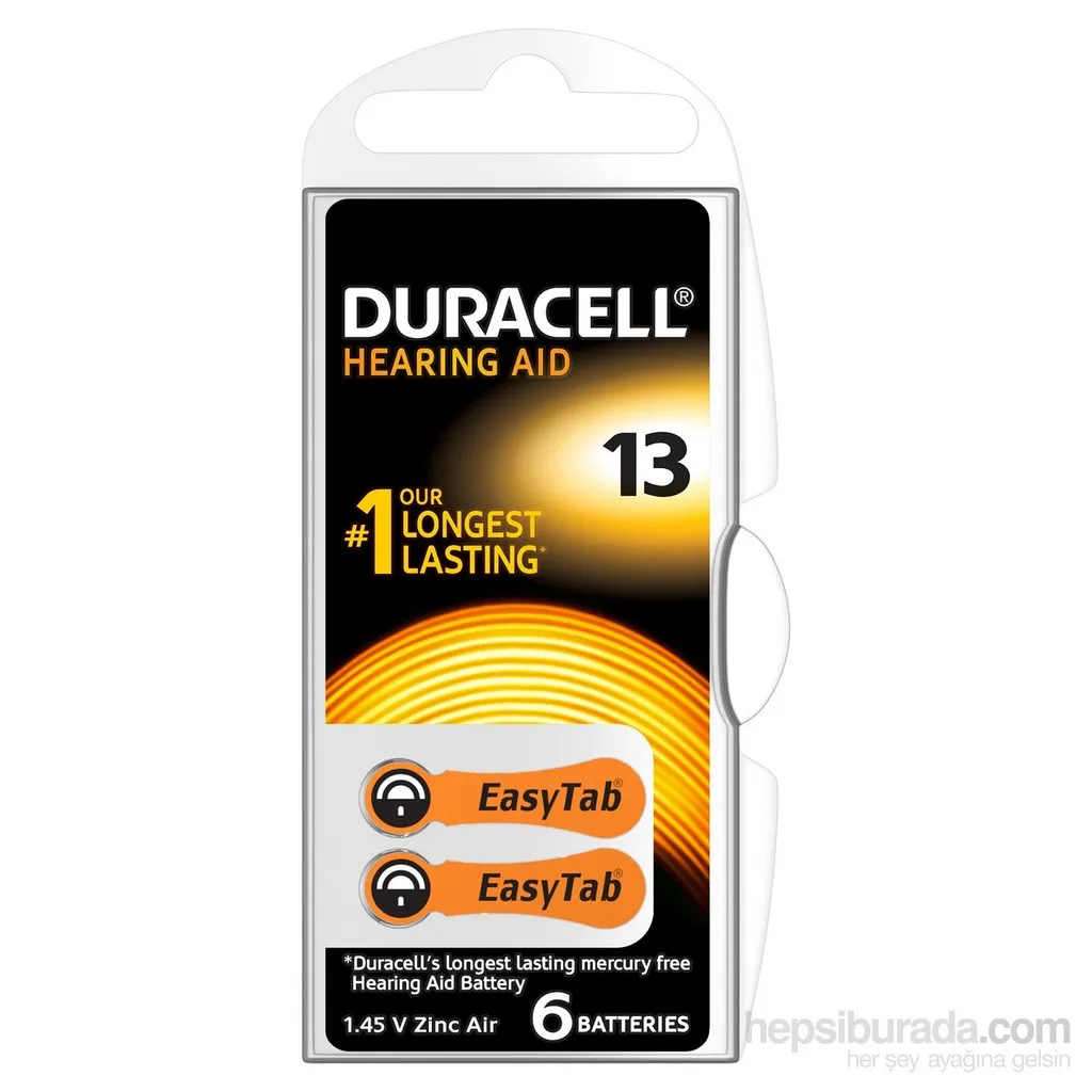 

Слуховой аппарат Duracell 13 номер 6 s, батарейка, ежедневная жизнь, İşitme