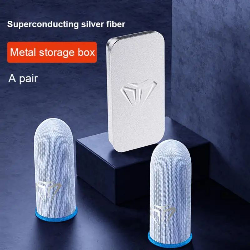 

Breathable Game Finger Sleeve Silver Glass Fiber Game Finger Sleeve Non Sensory Ultra-thin Super Durable Game Finger Sleeve