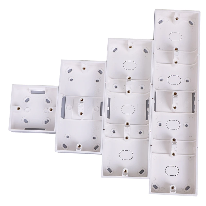 

86 Type 2/3/4 Gang Switch Socket Base Junction Box Wall Switch Socket Dark Box