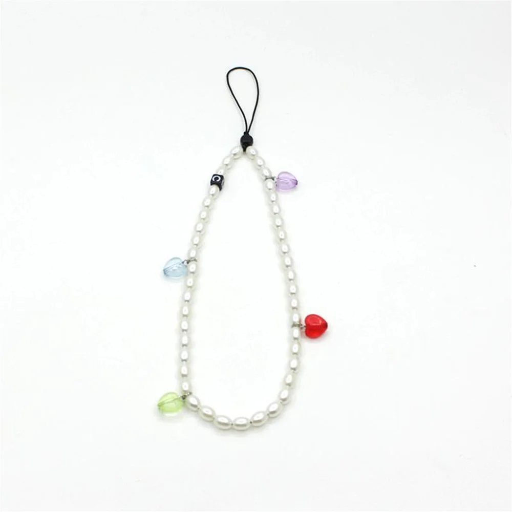 Summer Boho Phone Chain Beads Phone Bracelet For Women Girls Phone Necklace Chain Charm Anti Lost Cellphone Strap Lanyard Lady