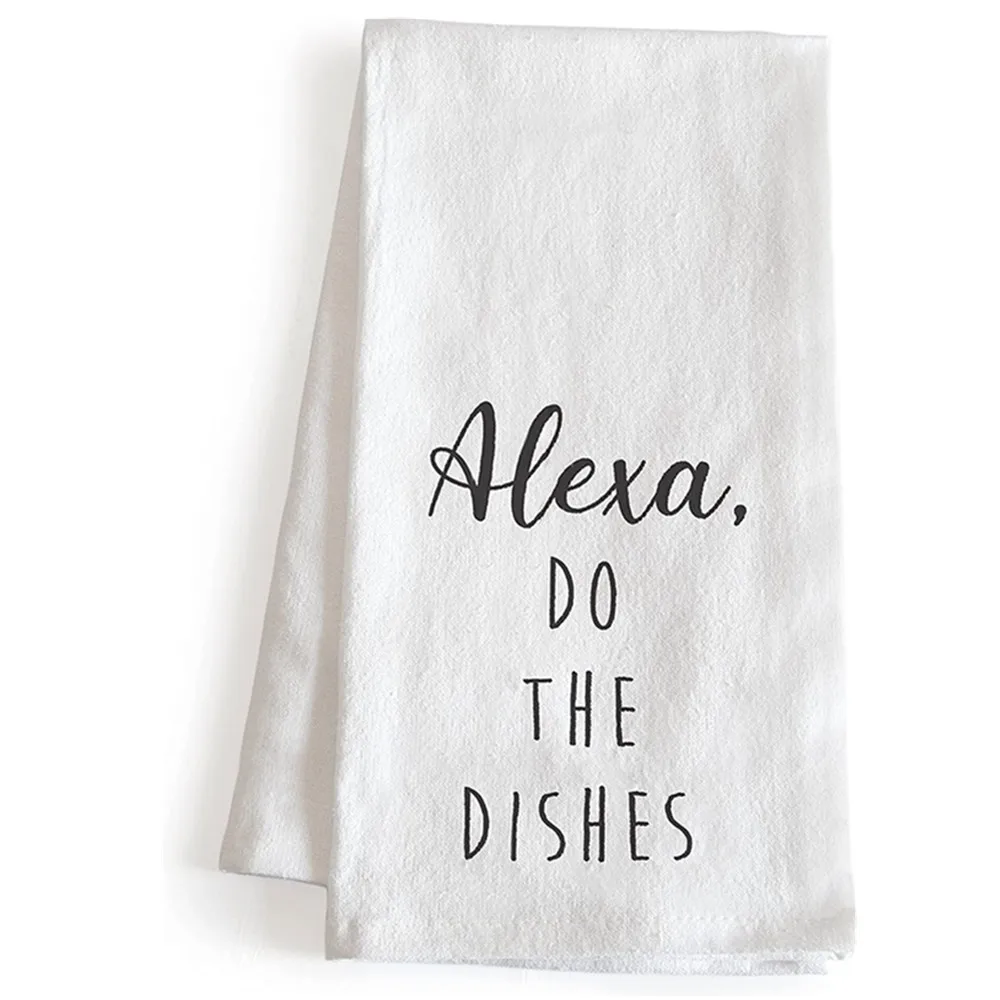 18x24 Inch, Alexa Dish Towel Alexa Tea Towel, Alexa Funny Dish Towel Alexa Kitchen Towel Funny Alexa