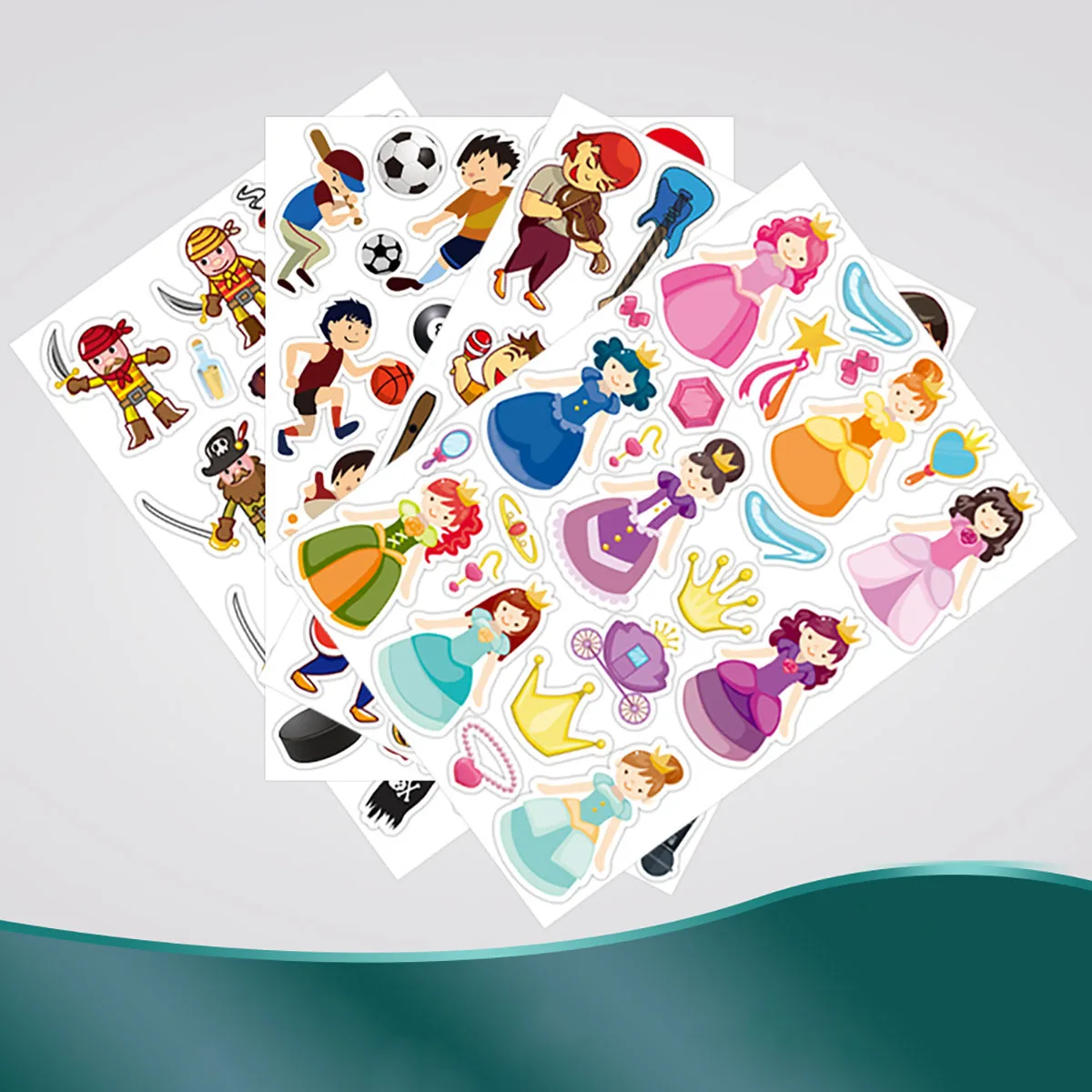

5Pcs Cartoon Princesses Soldier Stickers For Girls Child Paper Toys Funny Cute Beautiful To Decorate Book Dairy Stationery
