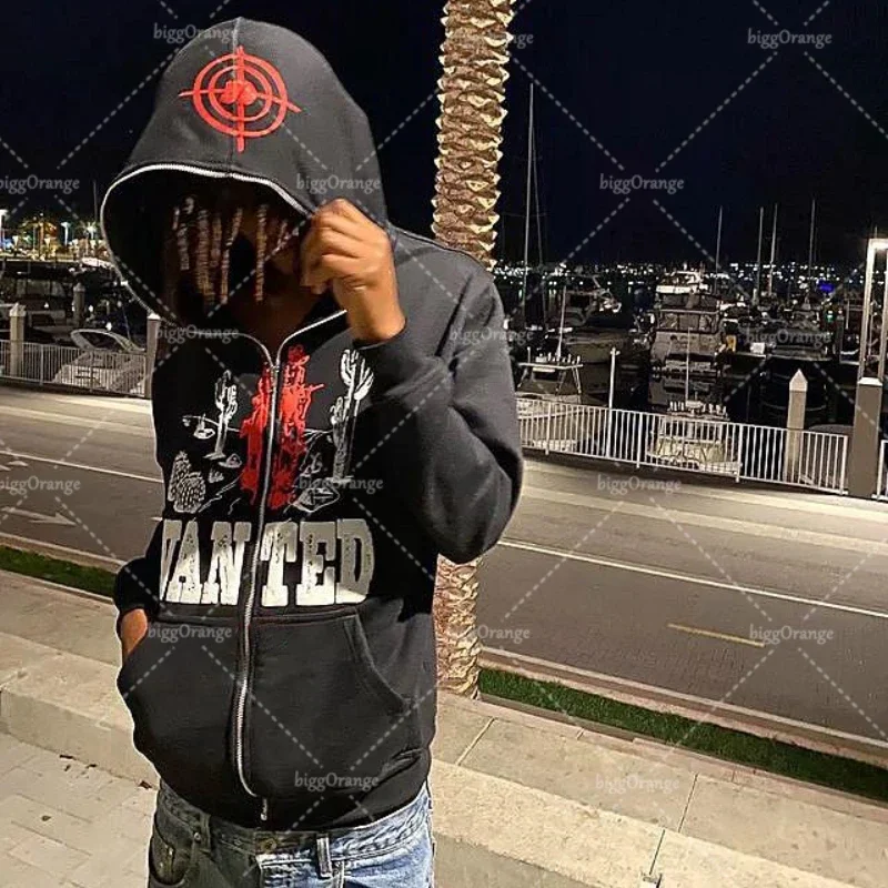 Женская винтажная толстовка на молнии с принтом повседневный Свободный Топ в