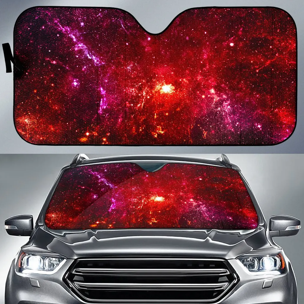 

Fiery Nebula Universe Galaxy Space Print Car Sun Shade