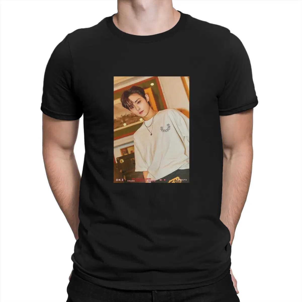 

Korean Men's Singing Group Men T Shirts DKZ Crazy Tee Shirt Short Sleeve O Neck T-Shirt Cotton New Arrival Tops