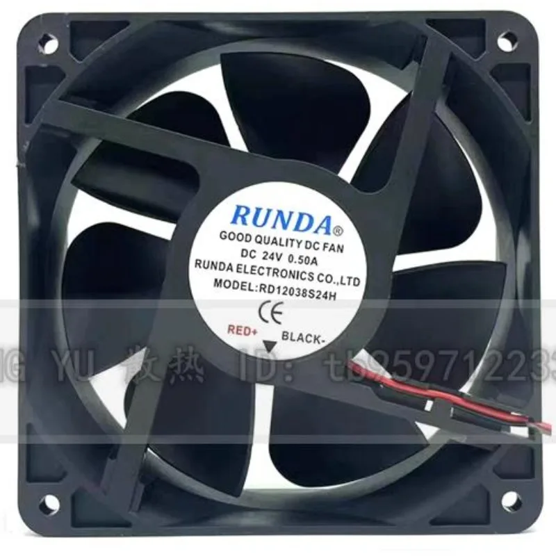Новый вентилятор охлаждения процессора для RUNDA RD12038S24H 24В 0,36a 0,50a 12cm12038, сварочный аппарат, вентилятор 120x120x38 мм