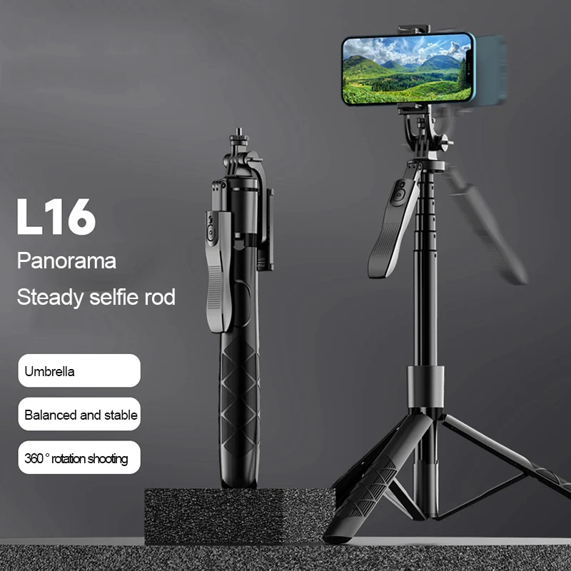 

Wireless Bluetooth Selfie Stick L16 Double Fill Light Handheld Stabilizer Floor Telescopic Rod Stand for Live Streaming Tripod
