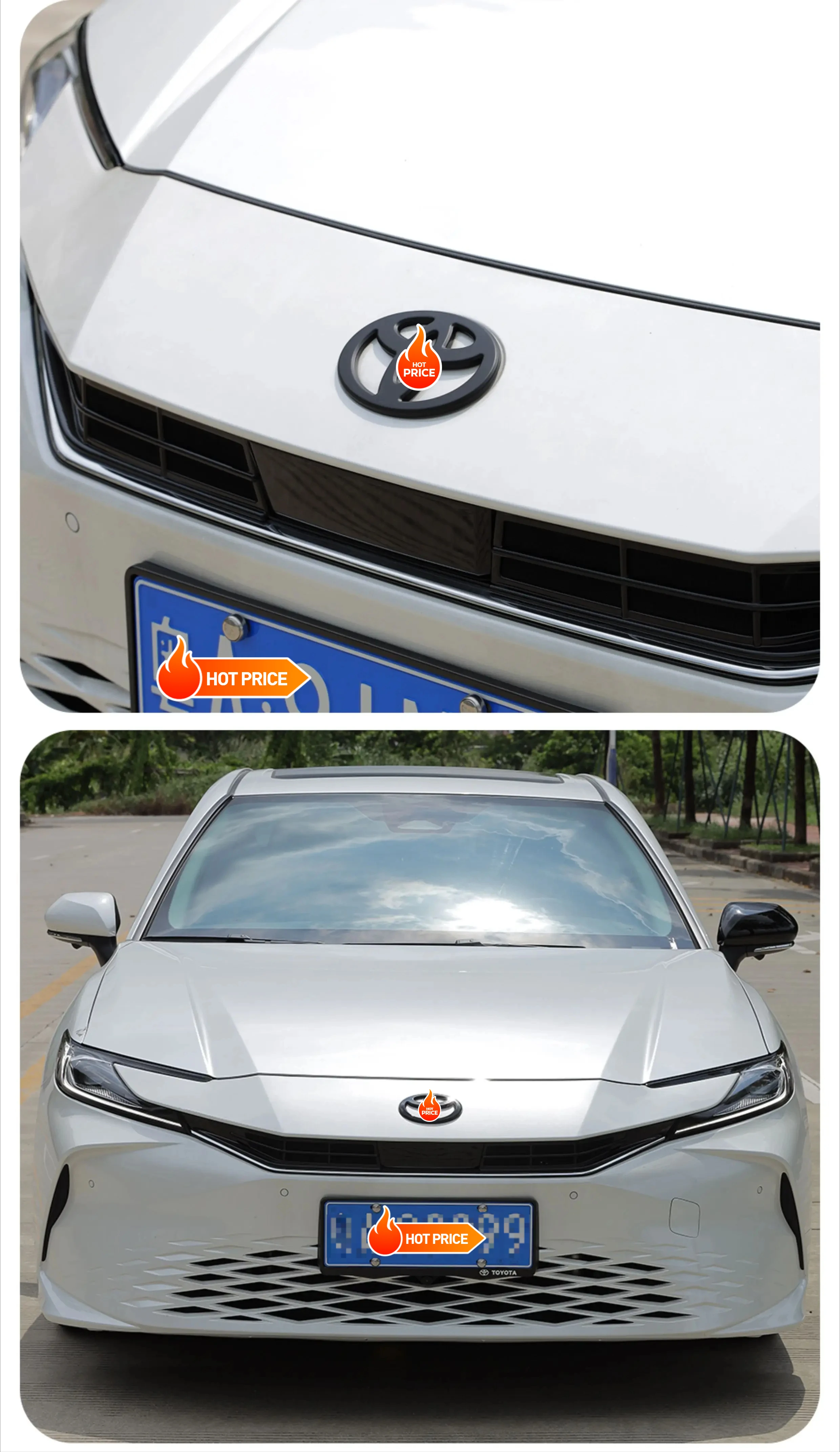Для автомобиля Camry девятого поколения 2024 глянцевый черный матовый логотип