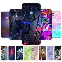 for re a lm e c21y c25y case silicon phone back cover for o p p o re a lm e c21y c25y 4 g soft case rmx 3261 co que 6 5inch blac