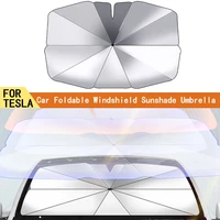 foldable car windshield sunshades front window sun shades automobile umbrella car parasol for tesla model 3 y s x