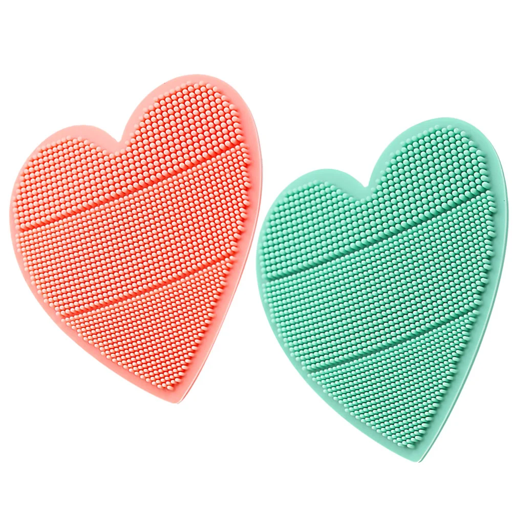 

2pcs Silicone Brushes Silicon Body Scrubbers Brushes Hair Washing Brushes ( and ) Newborn baby kit