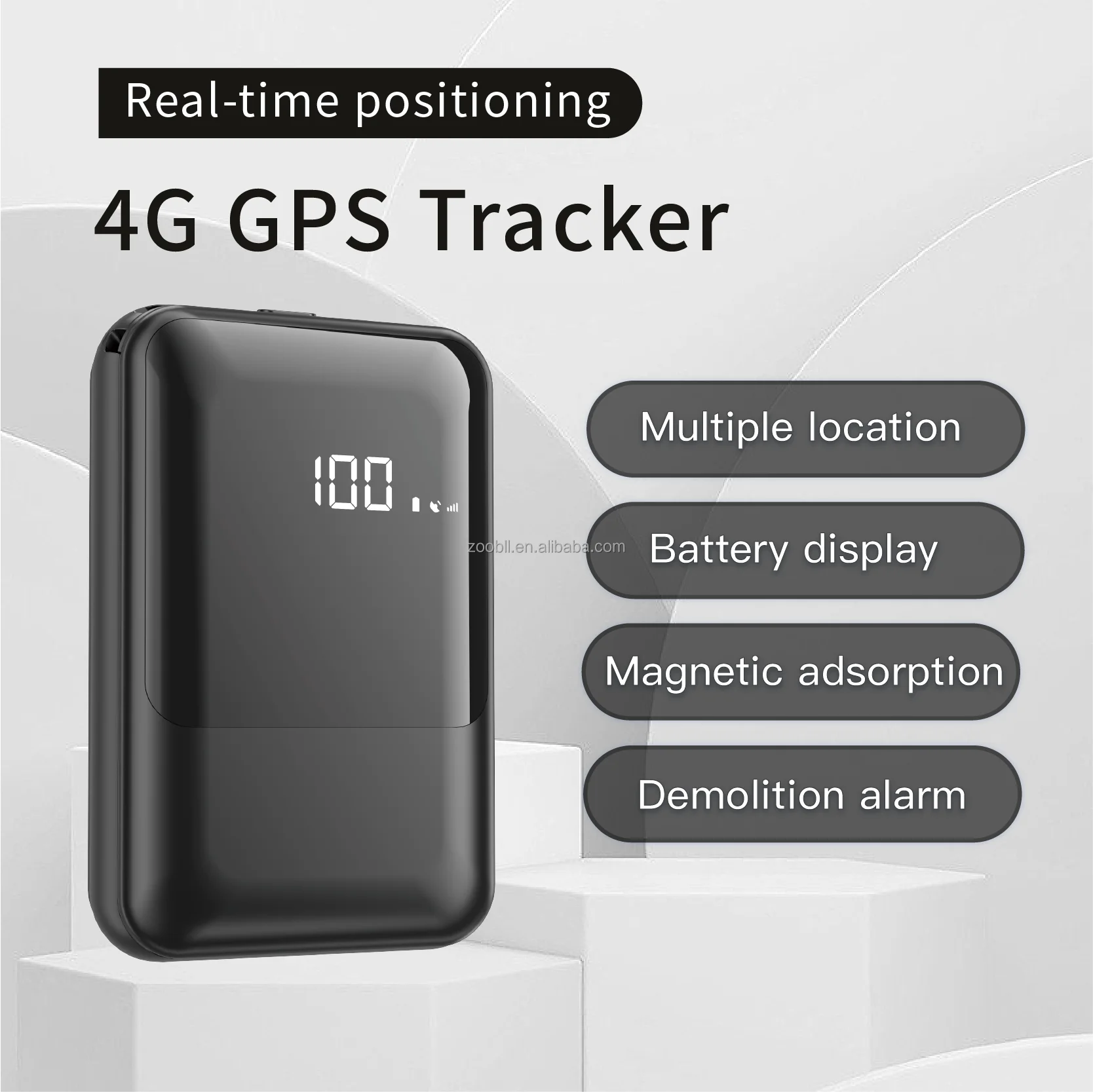 Фото ZOOBII P6 Портативный беспроводной GPS-трекер 8000 мАч с большой батареей Сигнализация GPS Автомобильное грузовое устройство Beidou LBS 4G Совместимое приложение для ПК IOS №4