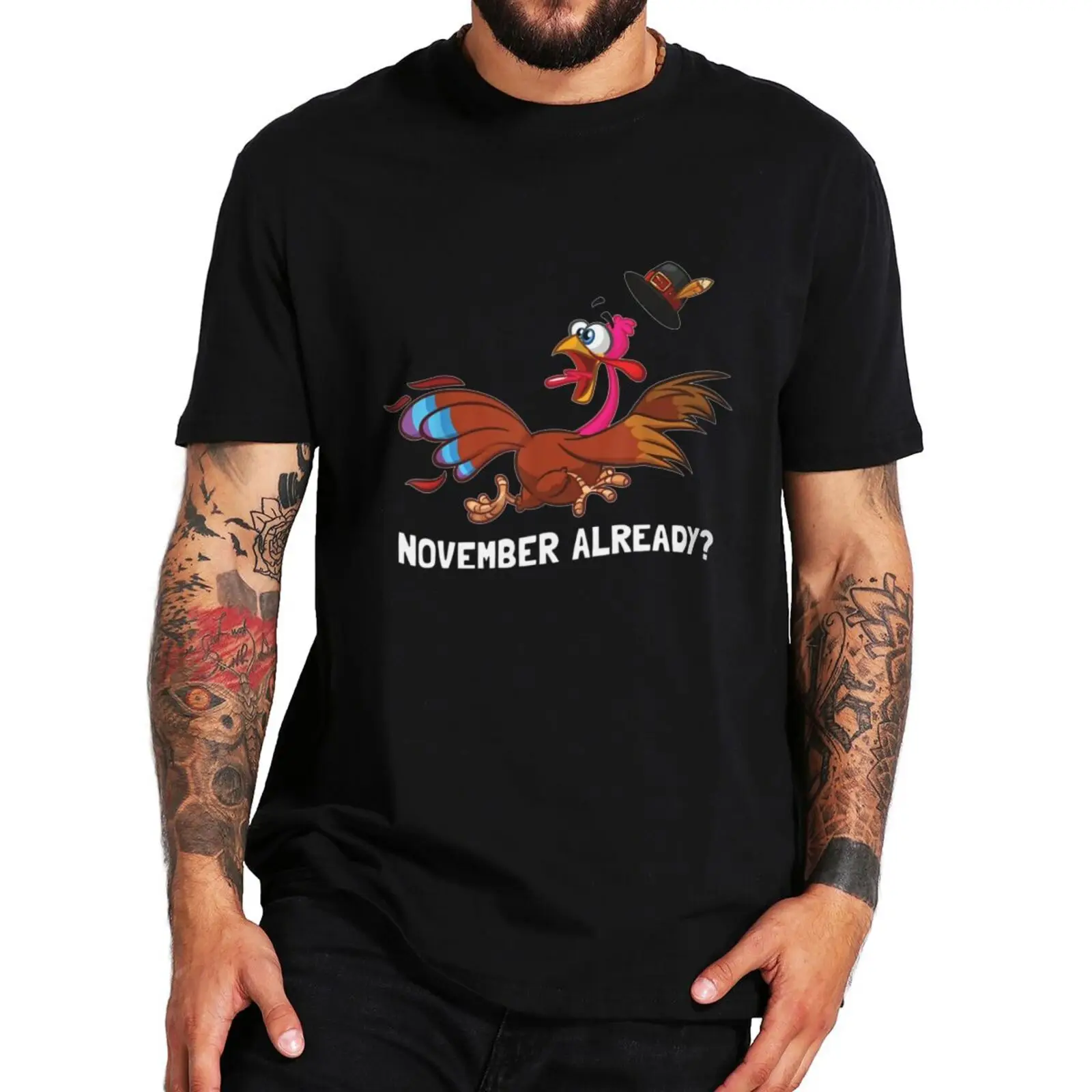 

Funny Thanksgiving T Shirt Cute Animals Gift Graphic Short Sleeve Casual 100% Cotton Unisex Summer Oversized T-shirts EU Size