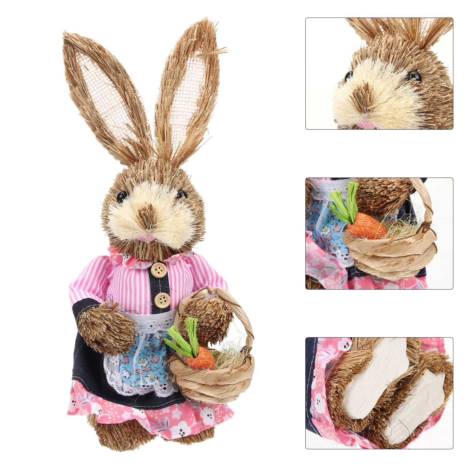 

Desktop Decor Bunny Tabletop Decor Hand Decor Home Decor Indoor Home Accessories Rabbit Decor Manual Handmade Straw Rabbit