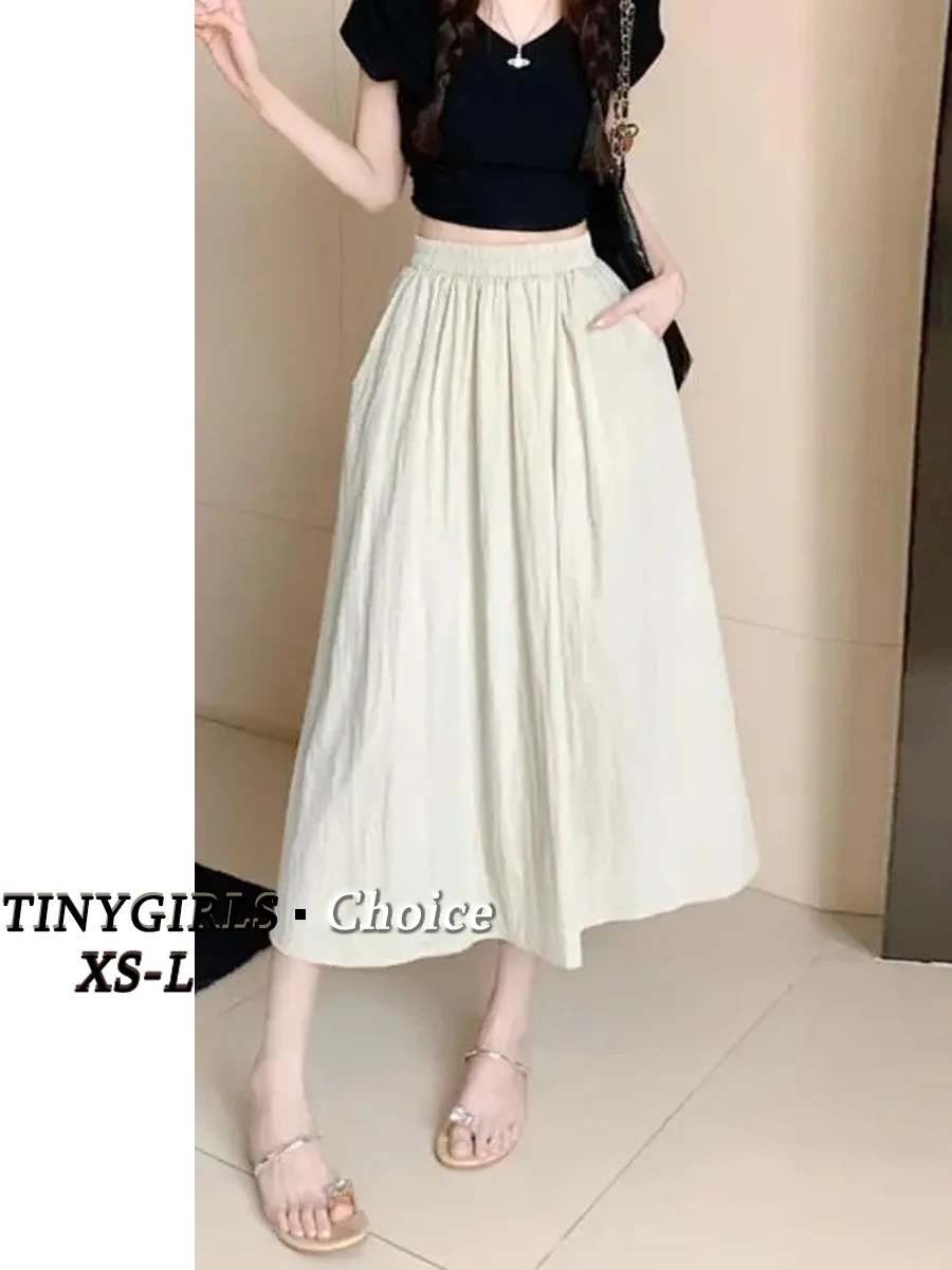 

Юбка женская летняя трапециевидная с высокой талией, 150 см, в японском стиле Ямамото