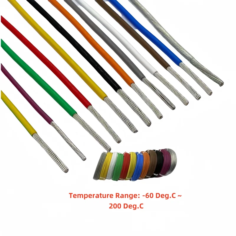 5/10 м PTFE посеребренный провод высокая термостойкость 26AWG-10AWG высокотемпературная