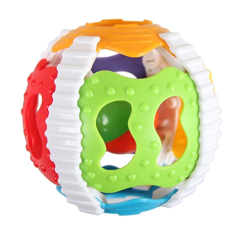 

Kids Comfortable Relieve Stress Finger Training Rotating Rattle Skin-Protect Toy