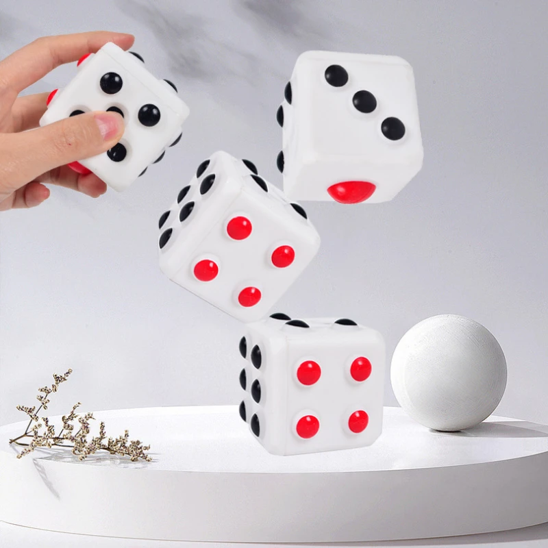 

3D Decompression Dice Sieve Ball Pop Fingertip Pressure Relief Toy White Pops Bubble Music Spherical Adult Children Fidget Toy