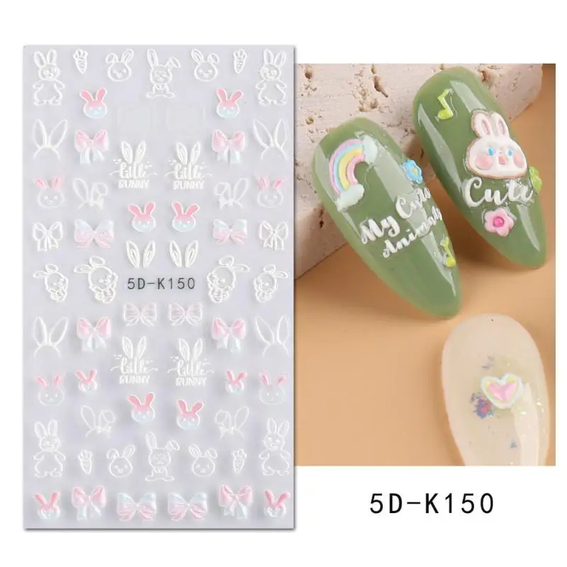 

Sticker 10.5*6cm Cute The New Relief Nail Accessories Nail Art Nail Stickers High Quality Three-dimensional Panda Bamboo 5g