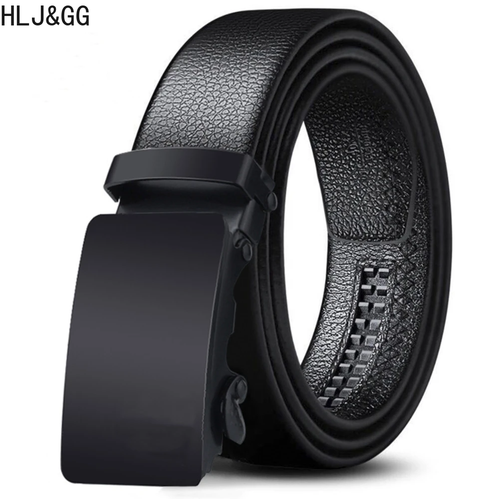 

HLJ&GG Fashion Belts for Man High Quality Men Alloy Car Automatic Buckle Leather Belt Casual Male Jeans Pants Waistband 2023 New