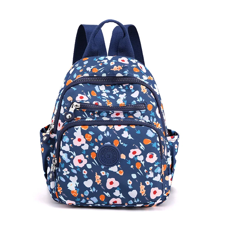 

Vento Marea Mini Backpack Flower Printing Women Shoulder Bag Preppy Style Waterproof Nylon Female Rucksack Purses For Girls