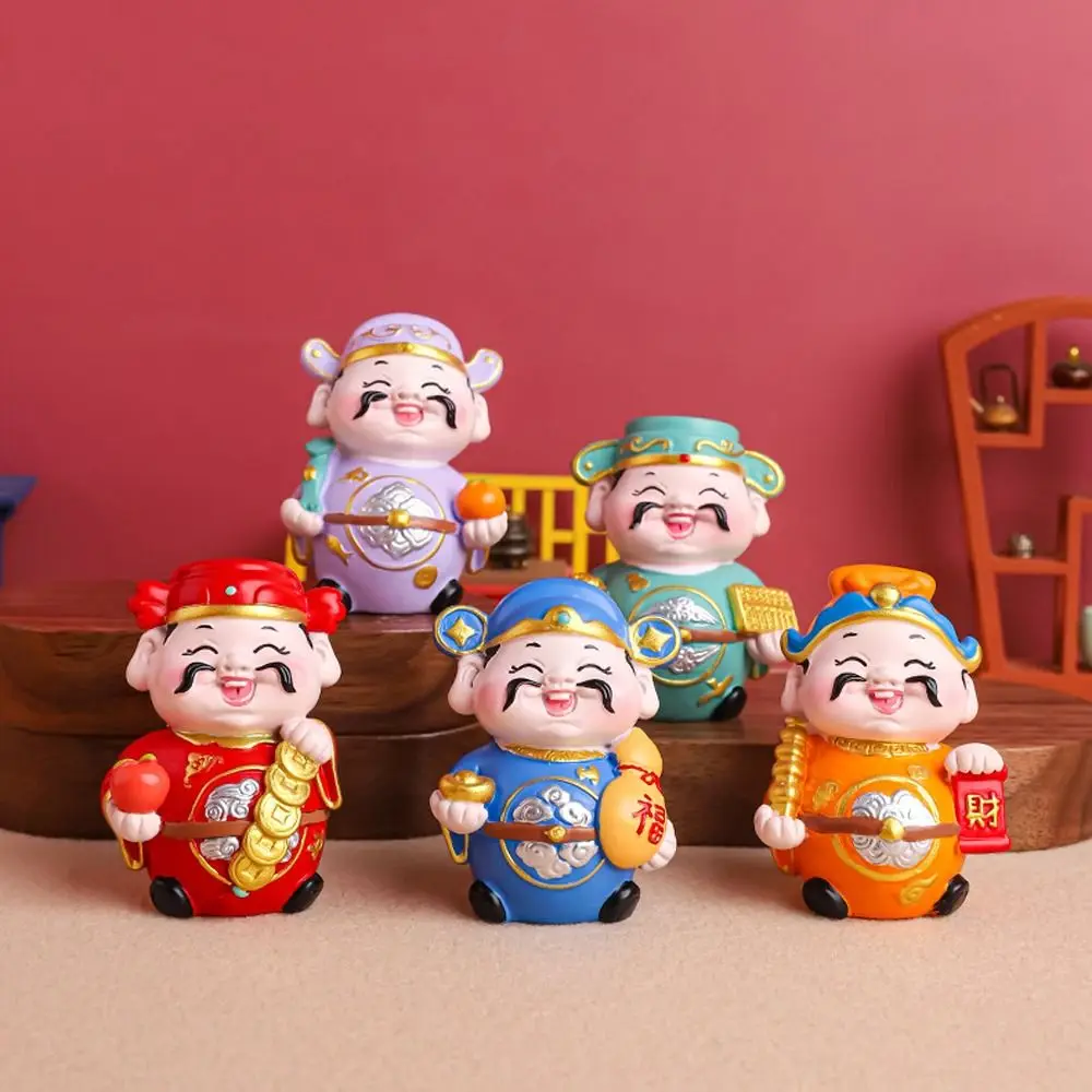 Креативная милая мини-фигурка Бога богатства из смолы благословение счастливый