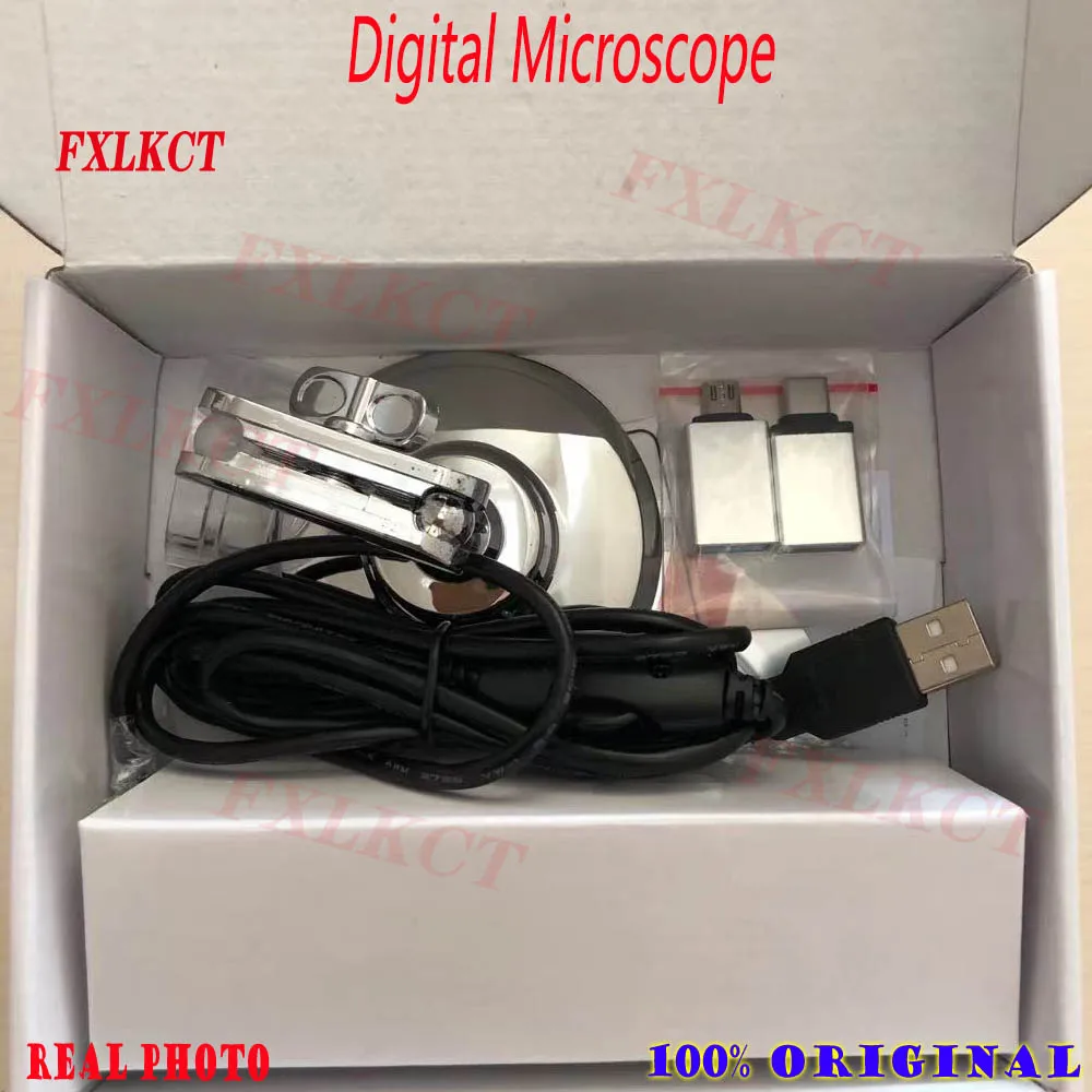 Цифровой микроскоп цифровой портативный электронный 3 в 1 с разъемом Type-C и USB для